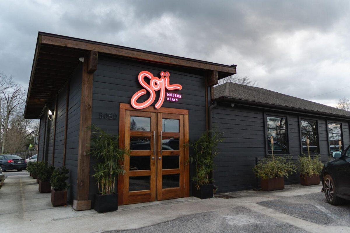 Soji Modern Asian restaurant sits open on Saturday, March 5, 2022, at 5050 Government Street in Baton Rouge, La.