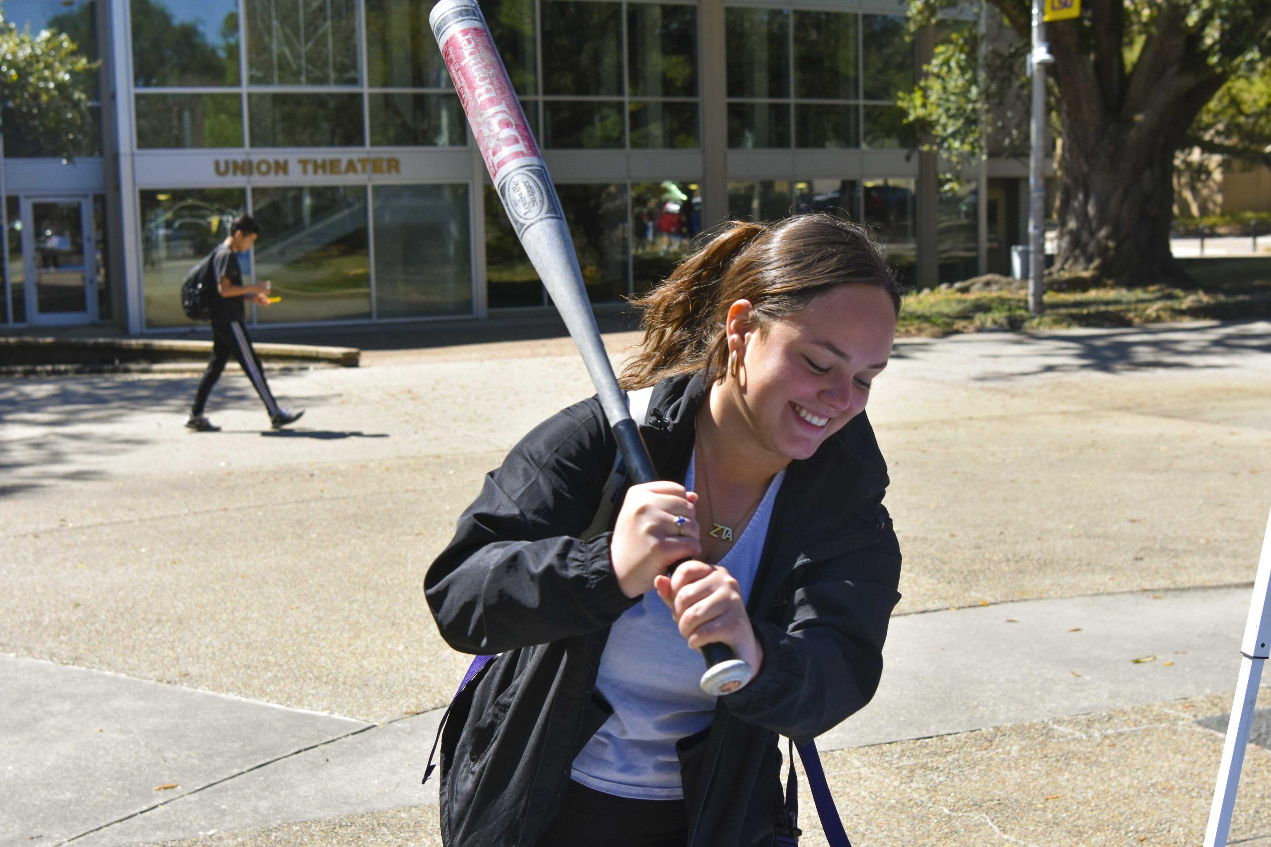 PHOTOS: Tigers Against Sexual Assault smash plates at 'Smashing Misconceptions' in Free Speech Plaza