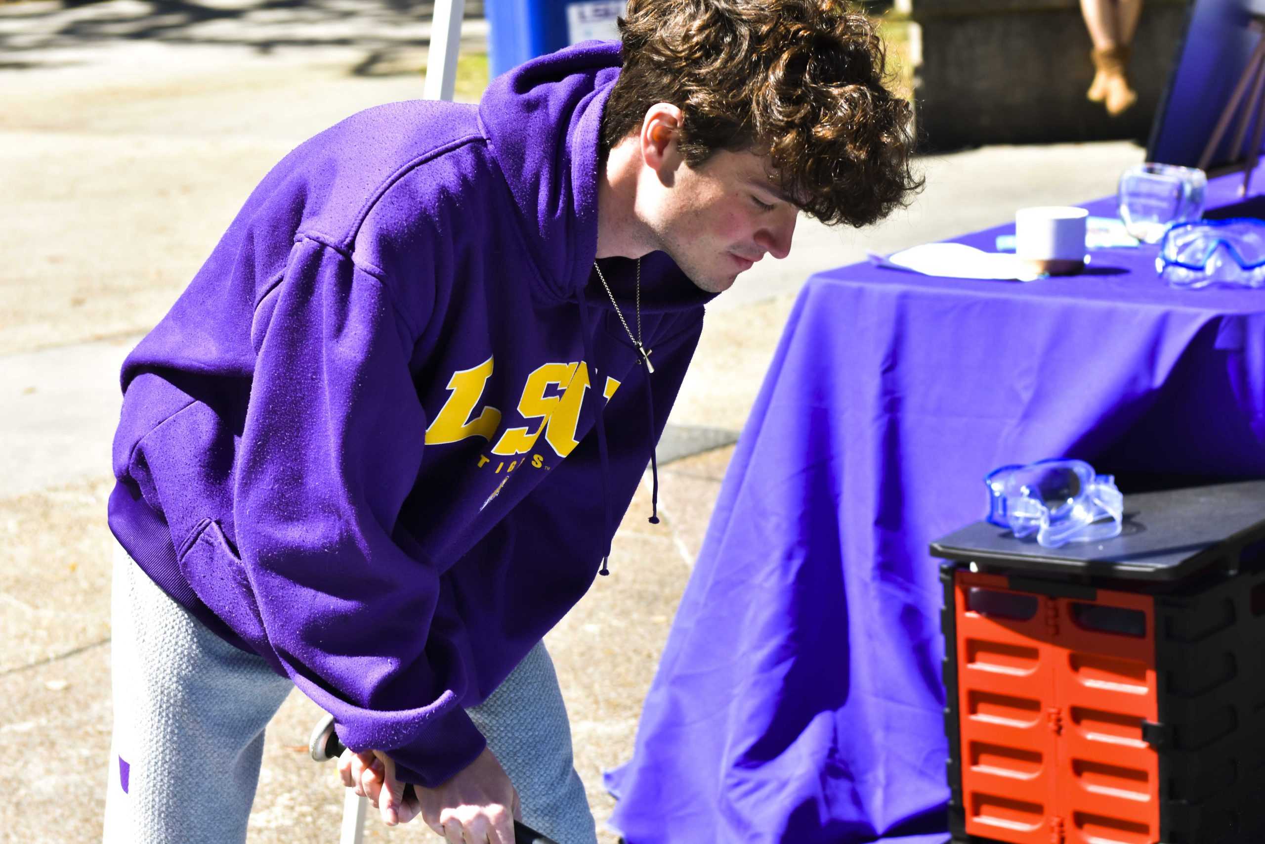 PHOTOS: Tigers Against Sexual Assault smash plates at 'Smashing Misconceptions' in Free Speech Plaza