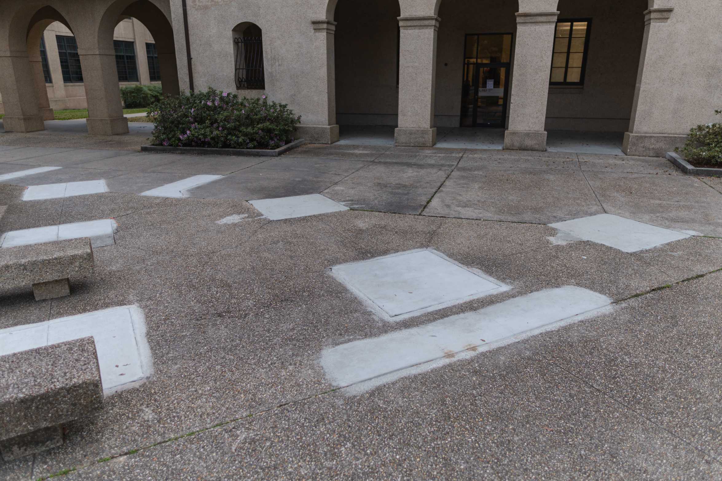 Picking up the pieces: Construction makes way for new sidewalks in the Quad