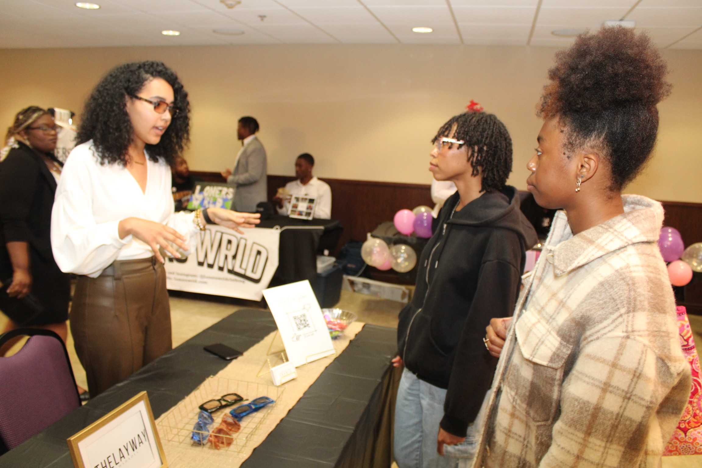 Students promote and network at the Black Student Union's Black Business Exposition event