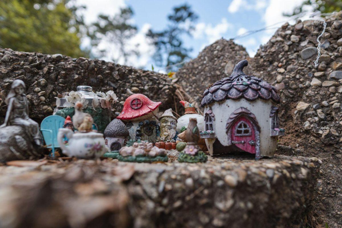 A portion of the Fairy Garden sits on its step on Thursday, March 24, 2022, near the LSU Enchanted Forest in Baton Rouge, La.