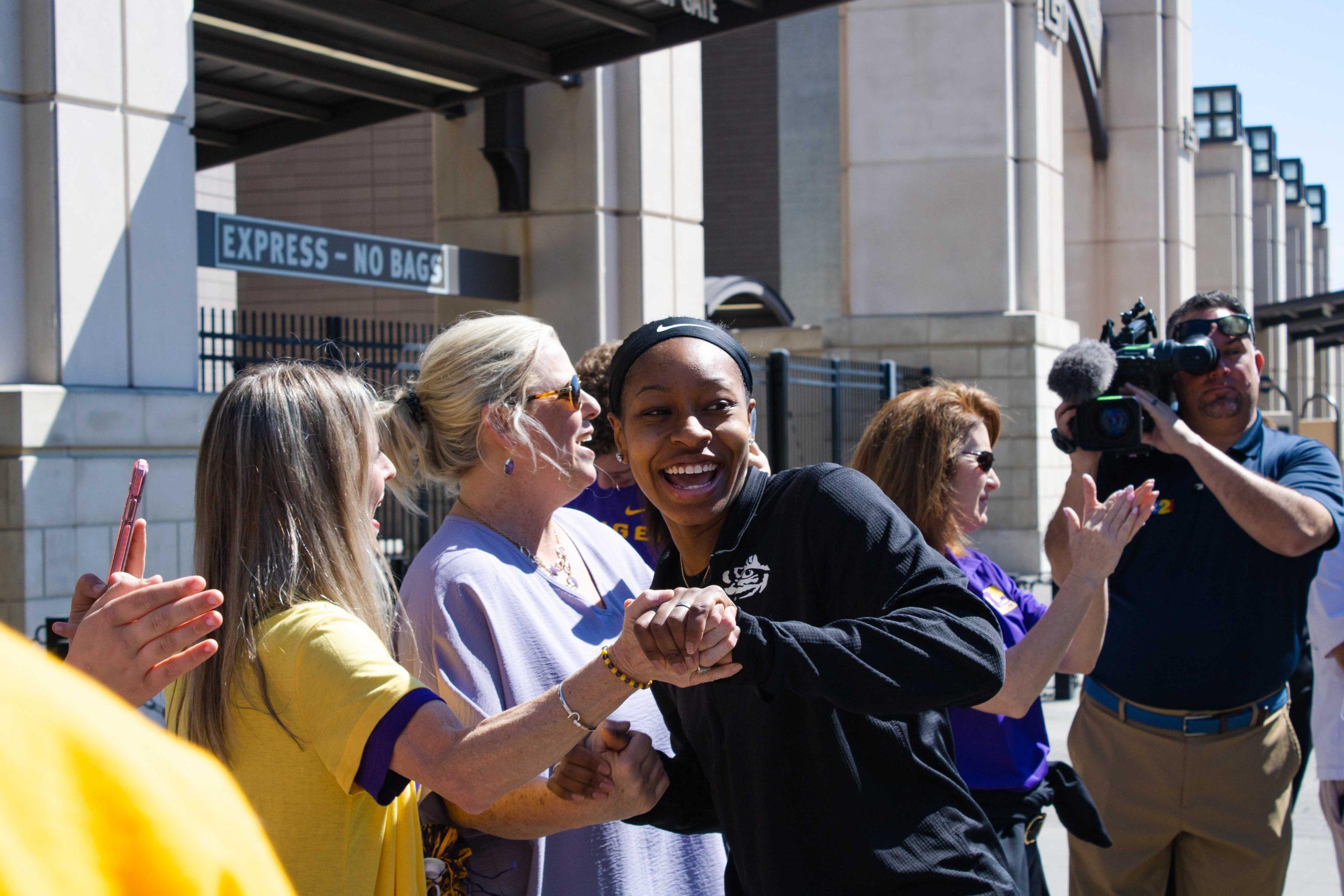 PHOTOS: LSU women's basketball send off to Nashville for SEC Tournament