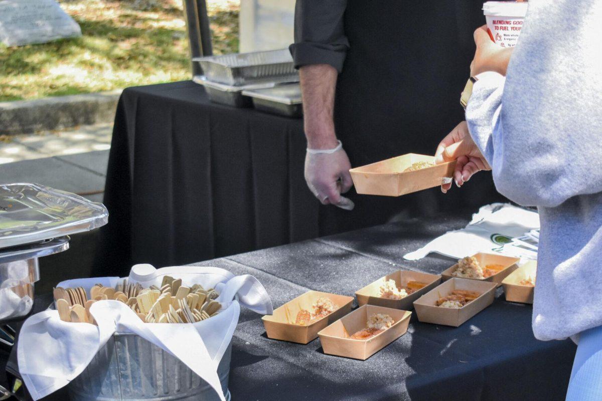 Multiple plates of cinnamon churros sit on a table Wednesday, April 27, 2022, during the Grateful for Spring event on Tower Drive in Baton Rouge, Louisiana.