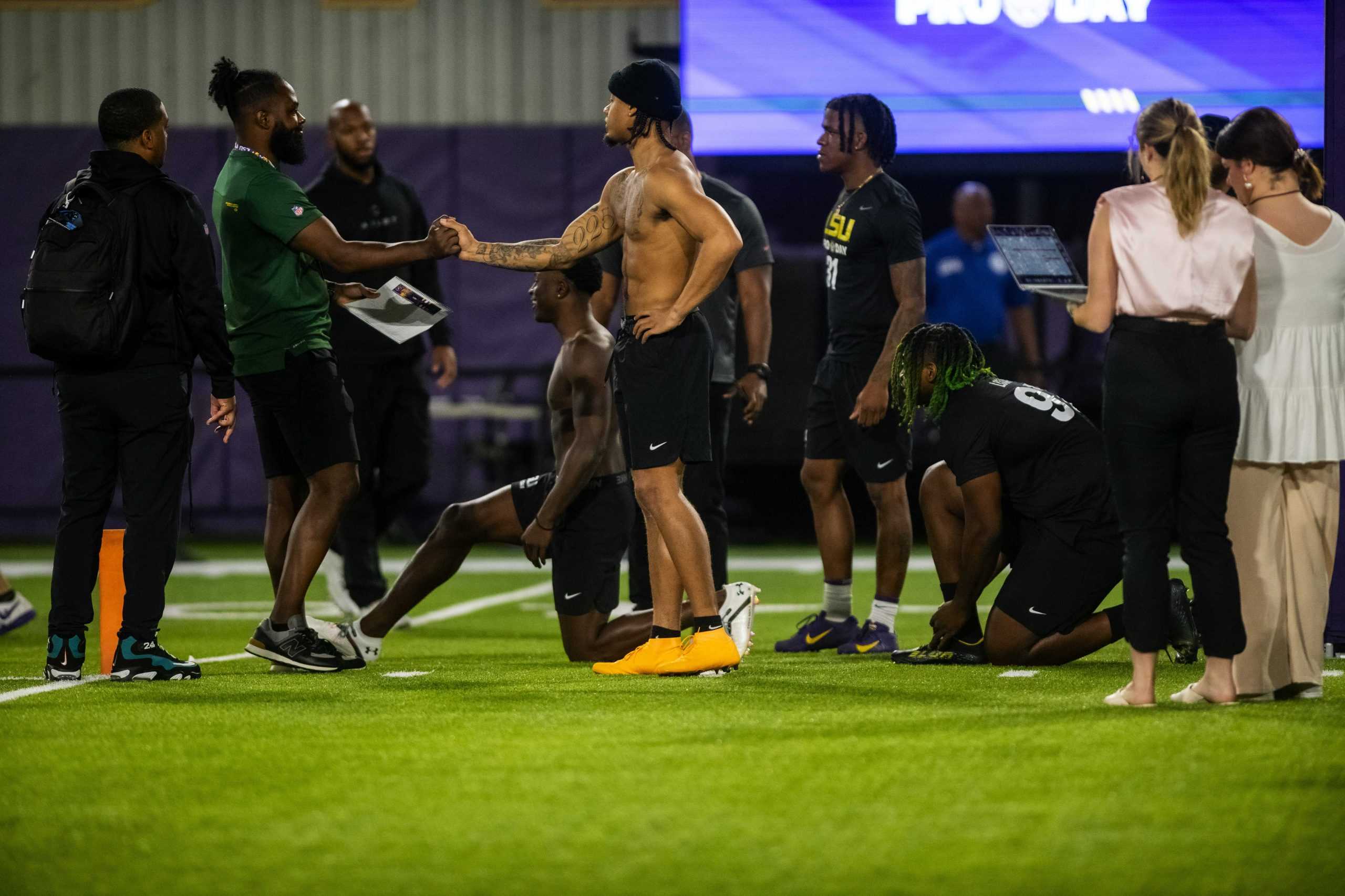 PHOTOS: NFL scouts and coaches take a look at NFL draft-eligible LSU players