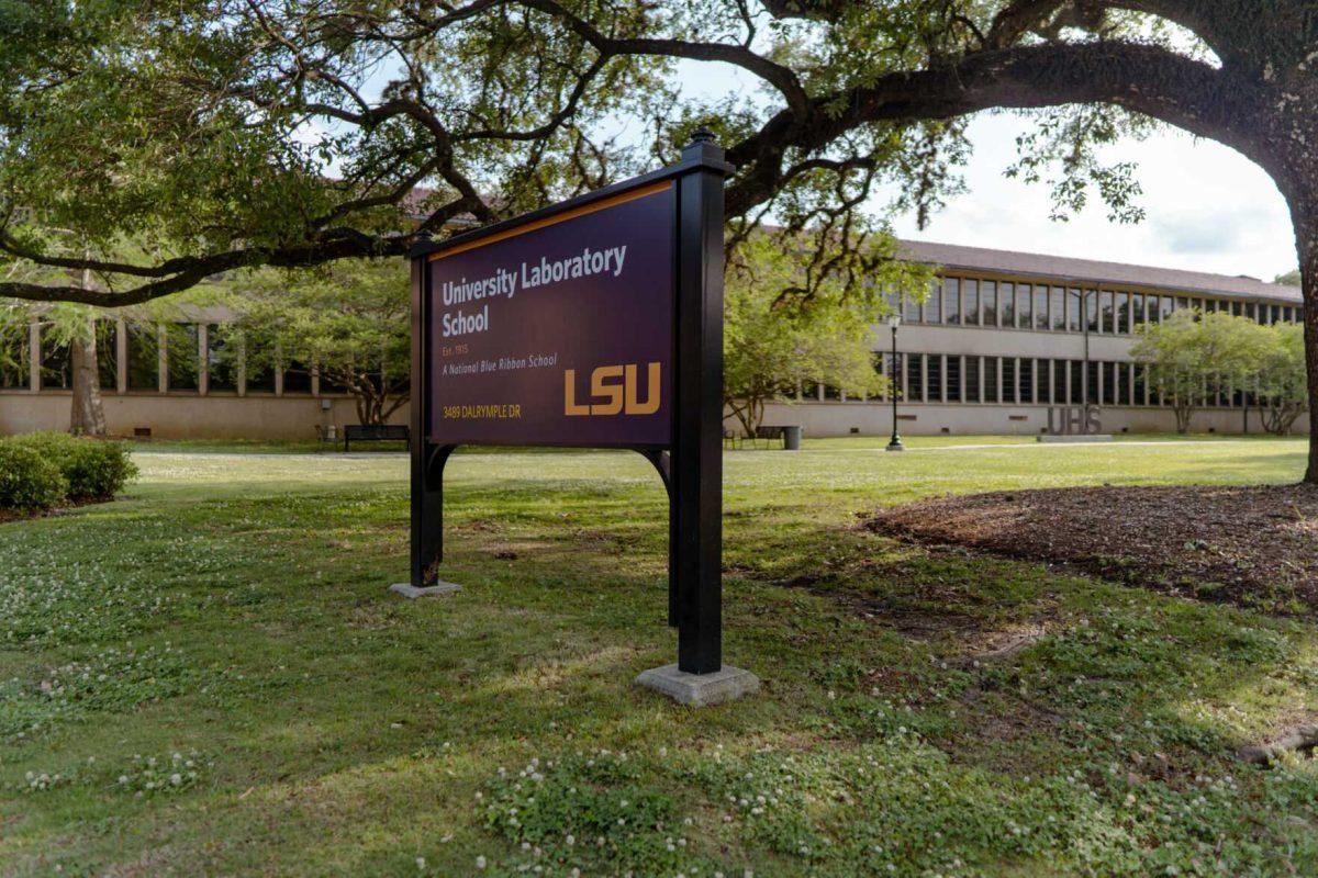 The Sun shines on the University Lab School on Sunday, April 17, 2022, on Dalrymple Drive in Baton Rouge, La.