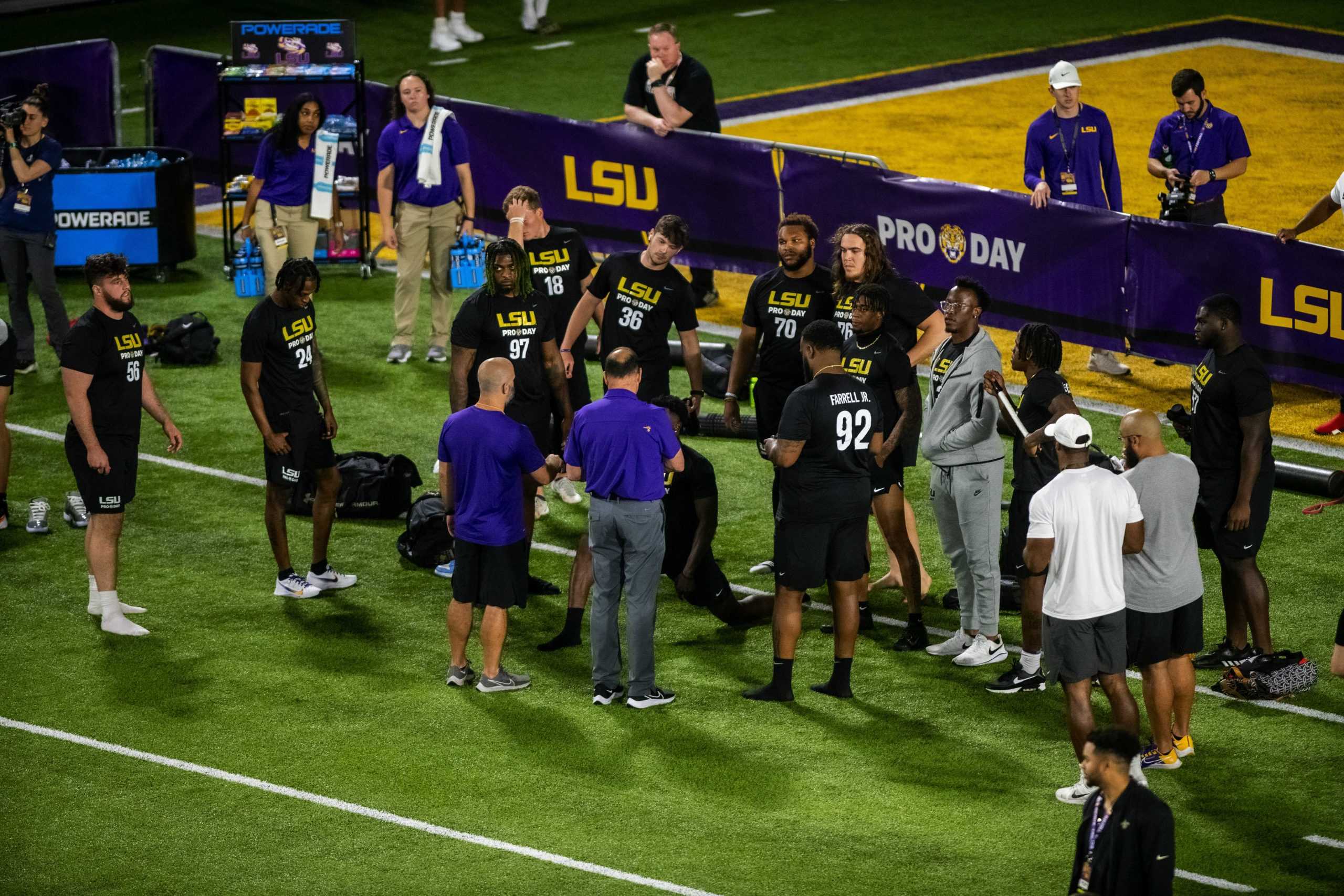 PHOTOS: NFL scouts and coaches take a look at NFL draft-eligible LSU players