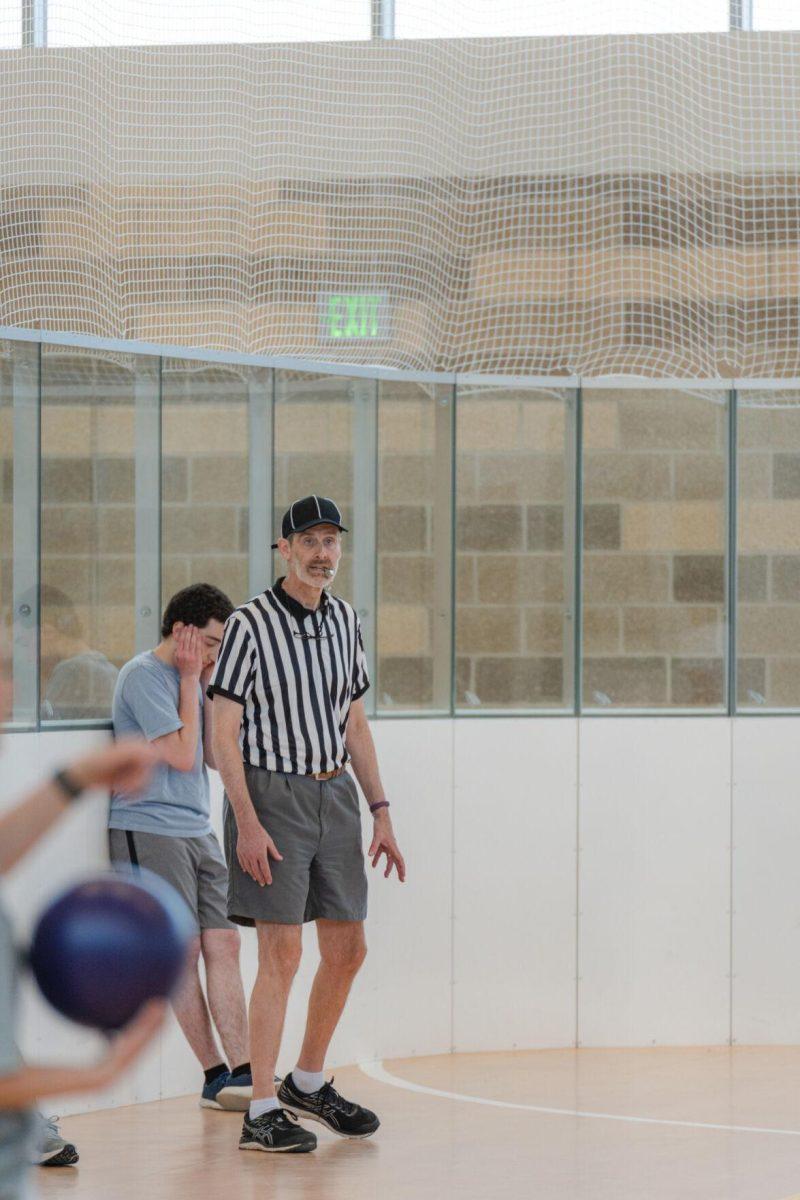 Jeff the ref watches for cheaters.