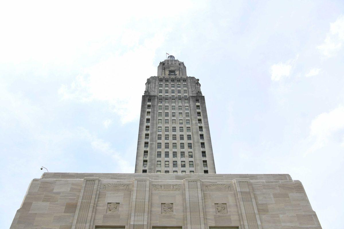 The Louisiana State Capitol stands tall Wednesday, April 20, 2022, in Baton Rouge, La.