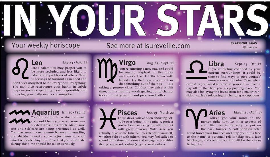 In your stars: horoscopes for week of June 6