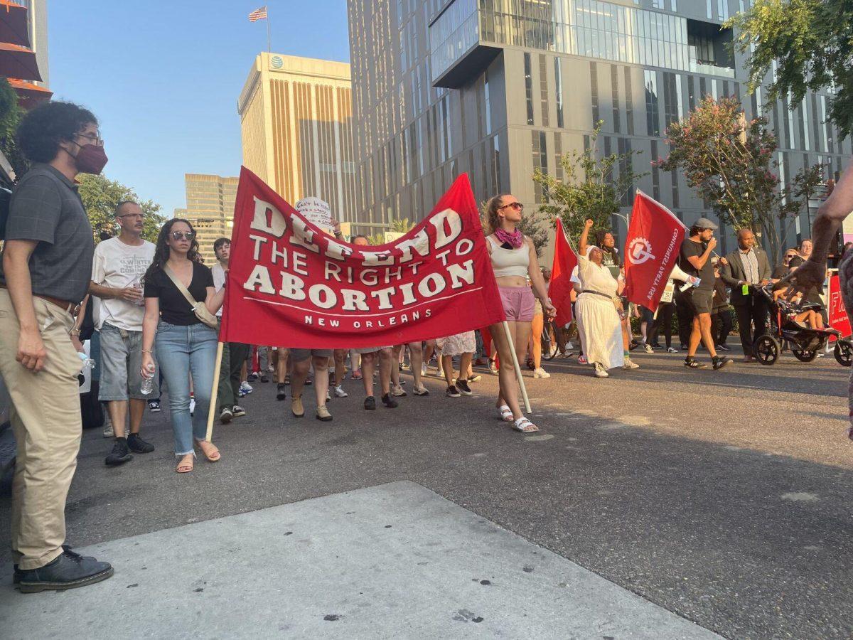 Hundreds rallied in New Orleans on Friday to protest the overturning of Roe v. Wade, which caused Louisiana's trigger laws to go into effect, immediately banning most abortions in Louisiana&#160;