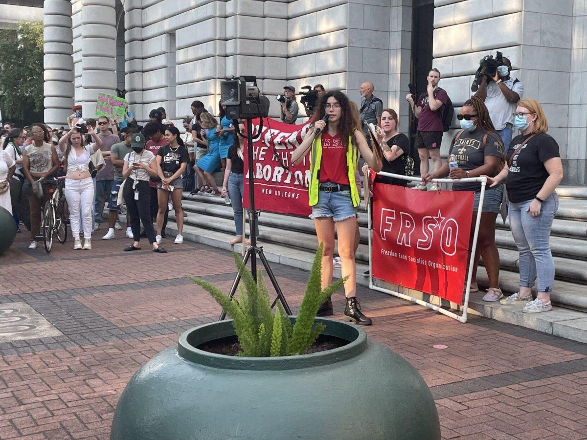 Hundreds rallied in New Orleans on Friday to protest the overturning of Roe v. Wade, which caused Louisiana's trigger laws to go into effect, immediately banning most abortions in Louisiana&#160;