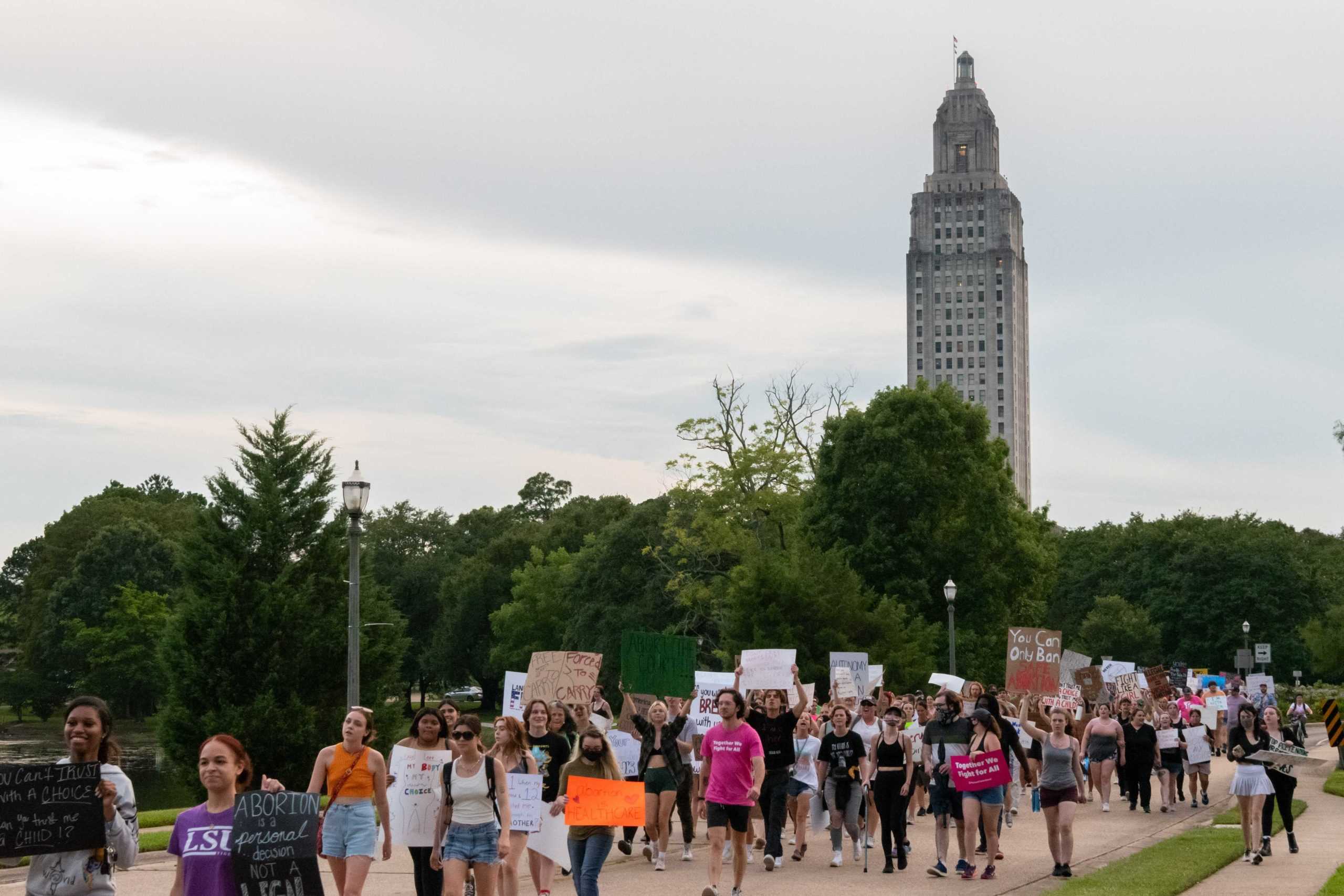 'It's just the beginning': abortion-rights protesters flood the governor's gate during Thursday protest