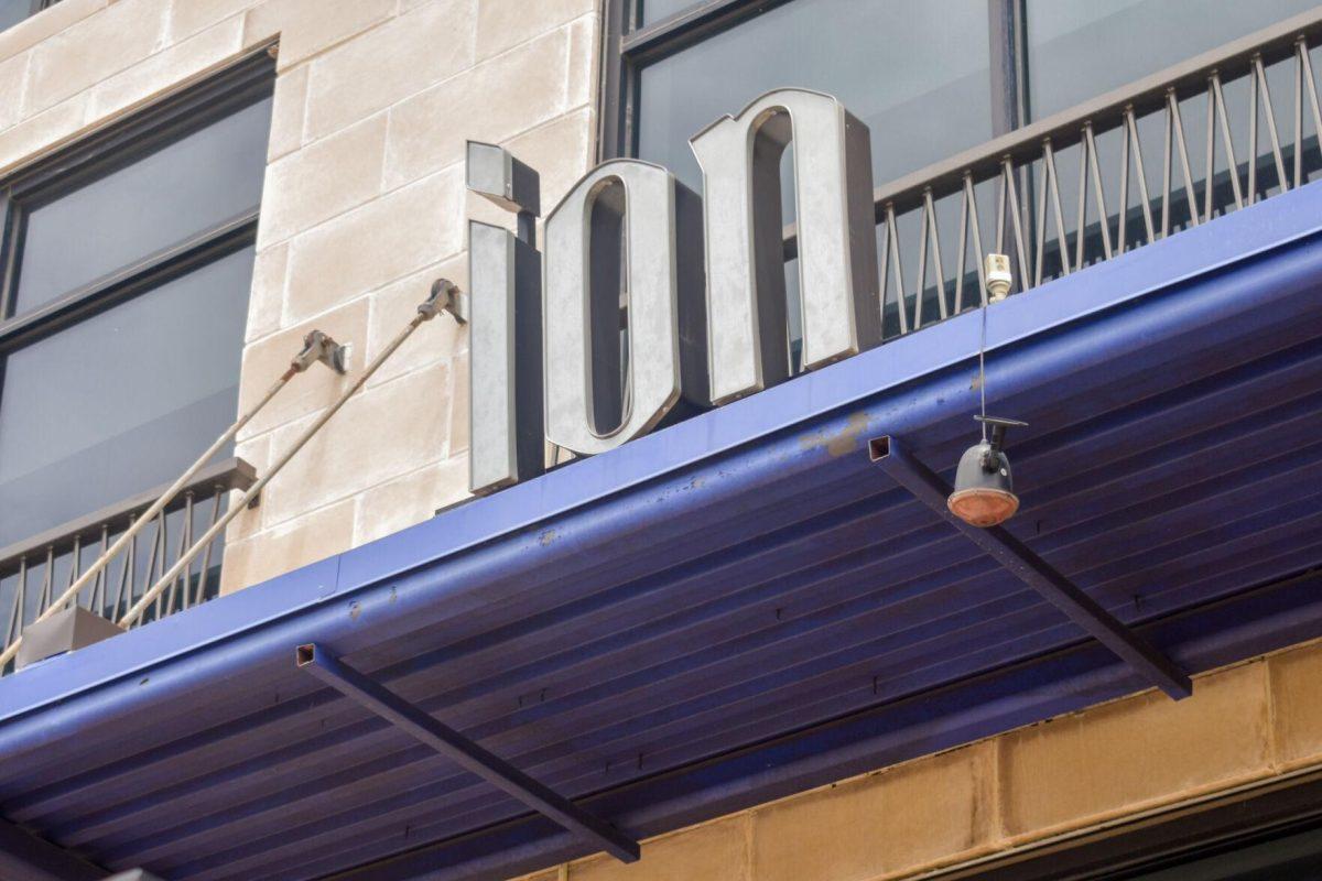 The Ion Apartment&#8217;s sign sits Friday, August 19, 2022, on the side of the Ion Apartment building on Chimes Street, Baton Rouge, Louisiana.