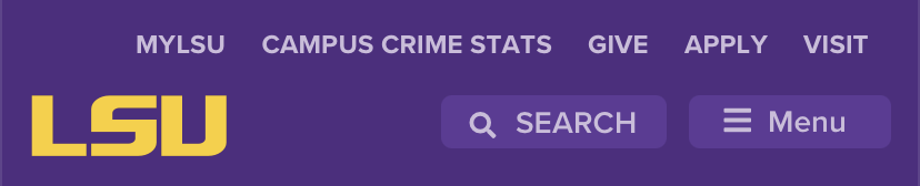 The Campus Crime Stats button has been at the top of the LSU homepage since April 2022.