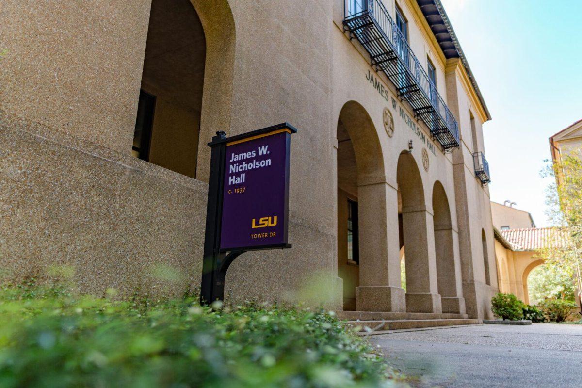 Nicholson Hall stands tall on Sunday, Aug. 28, 2022, in the Quad on LSU&#8217;s campus in Baton Rouge, La.