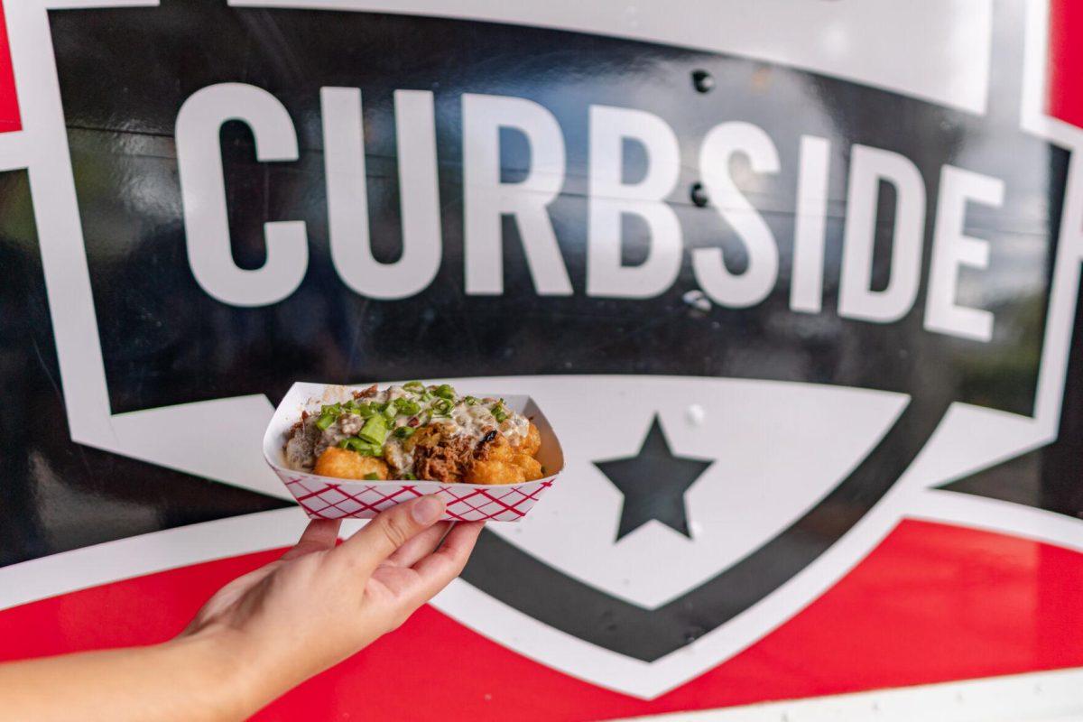 The special Hatch Chile tots look tasty on Monday, Aug. 29, 2022, at Curbside Burgers on Government Street in Baton Rouge, La.