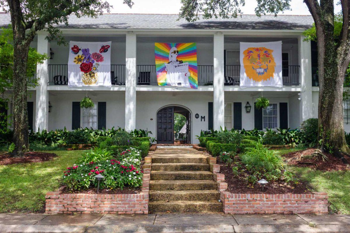 The Phi Mu house sits on Tuesday, Aug. 23, 2022, on Lakeshore Drive in Baton Rouge, La.