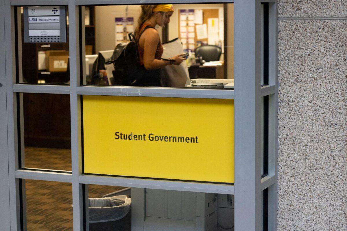 The Student Government office sits Tuesday, Aug. 23, 2022, in the LSU student union at LSU.