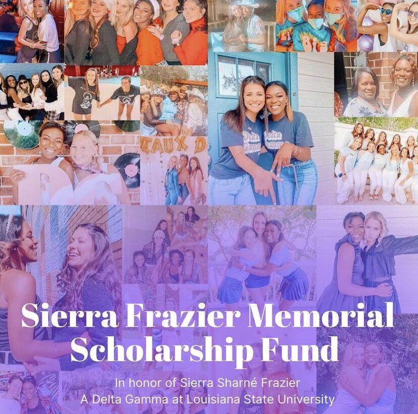 Instagram post announcing the creation of the Sierra Frazier Memorial Scholarship Fund.