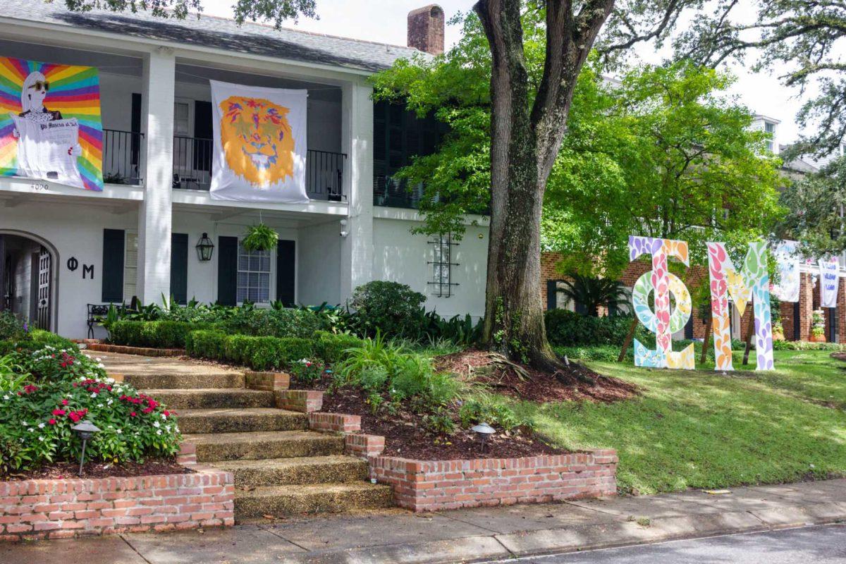 Phi Mu sits on Tuesday, Aug. 23, 2022, on Lakeshore Drive in Baton Rouge, La.