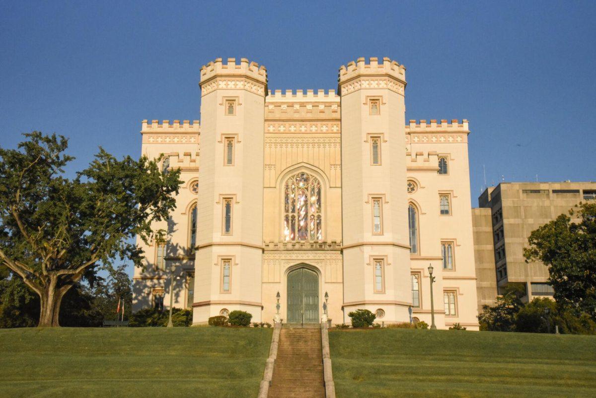 Louisiana&#8217;s Old State Capitol building sits on Thursday, Sept. 15, 2022 on North Street in Baton Rouge, La.