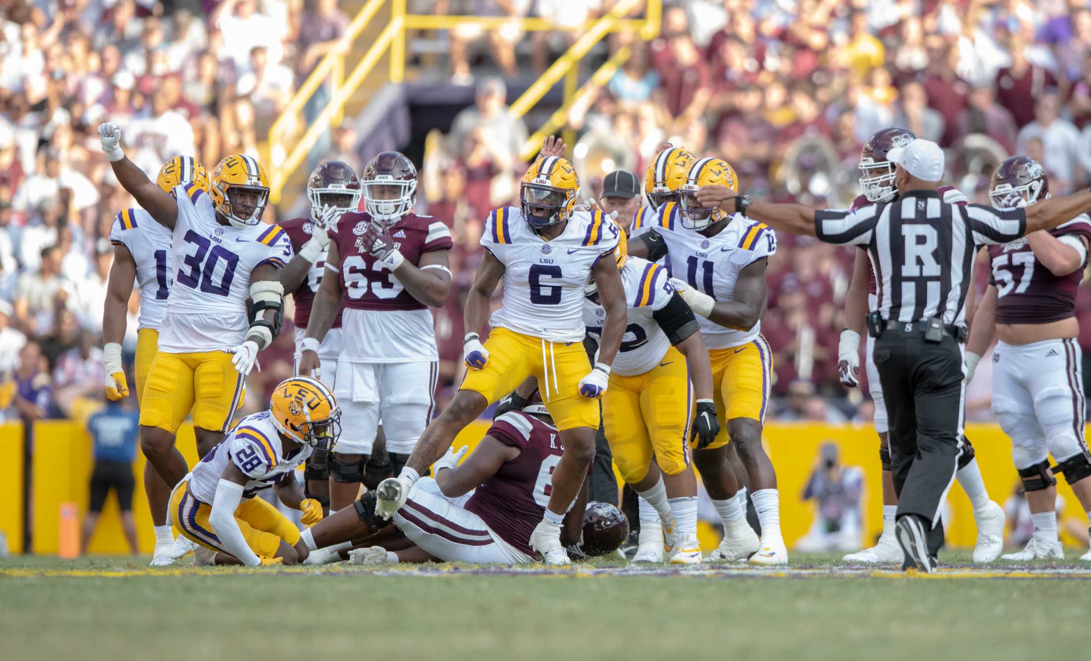 PHOTOS: LSU Football comes back to defeat Mississippi State 31-16