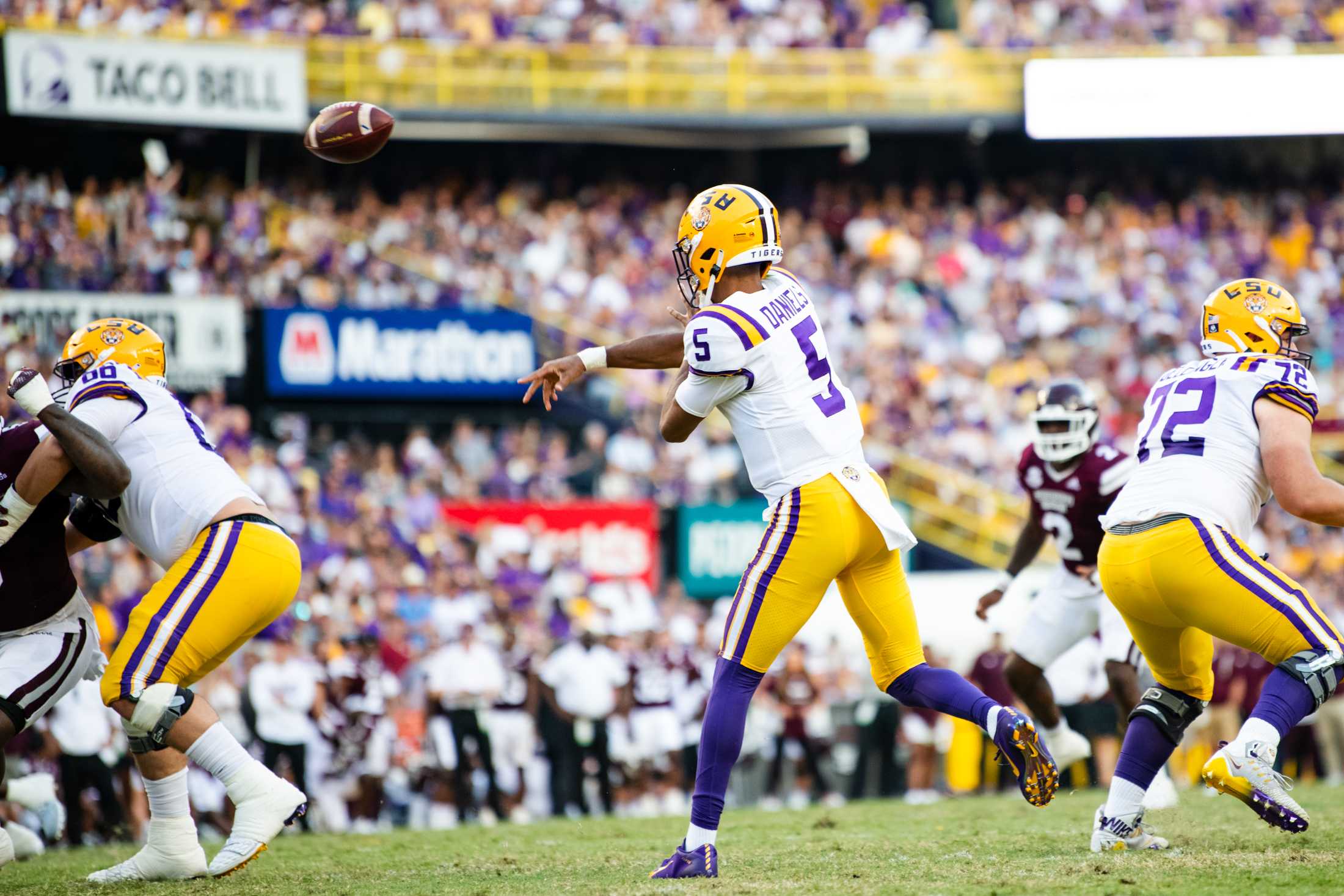 PHOTOS: LSU Football comes back to defeat Mississippi State 31-16