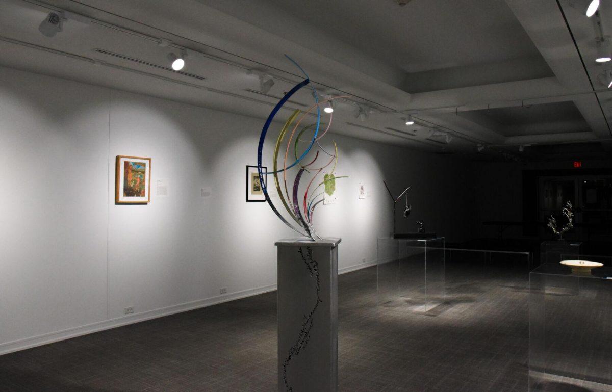 Sculpture sits on Thursday, Sep. 29, 2022, at the art exhibit in the Student Union in Baton Rouge, La.