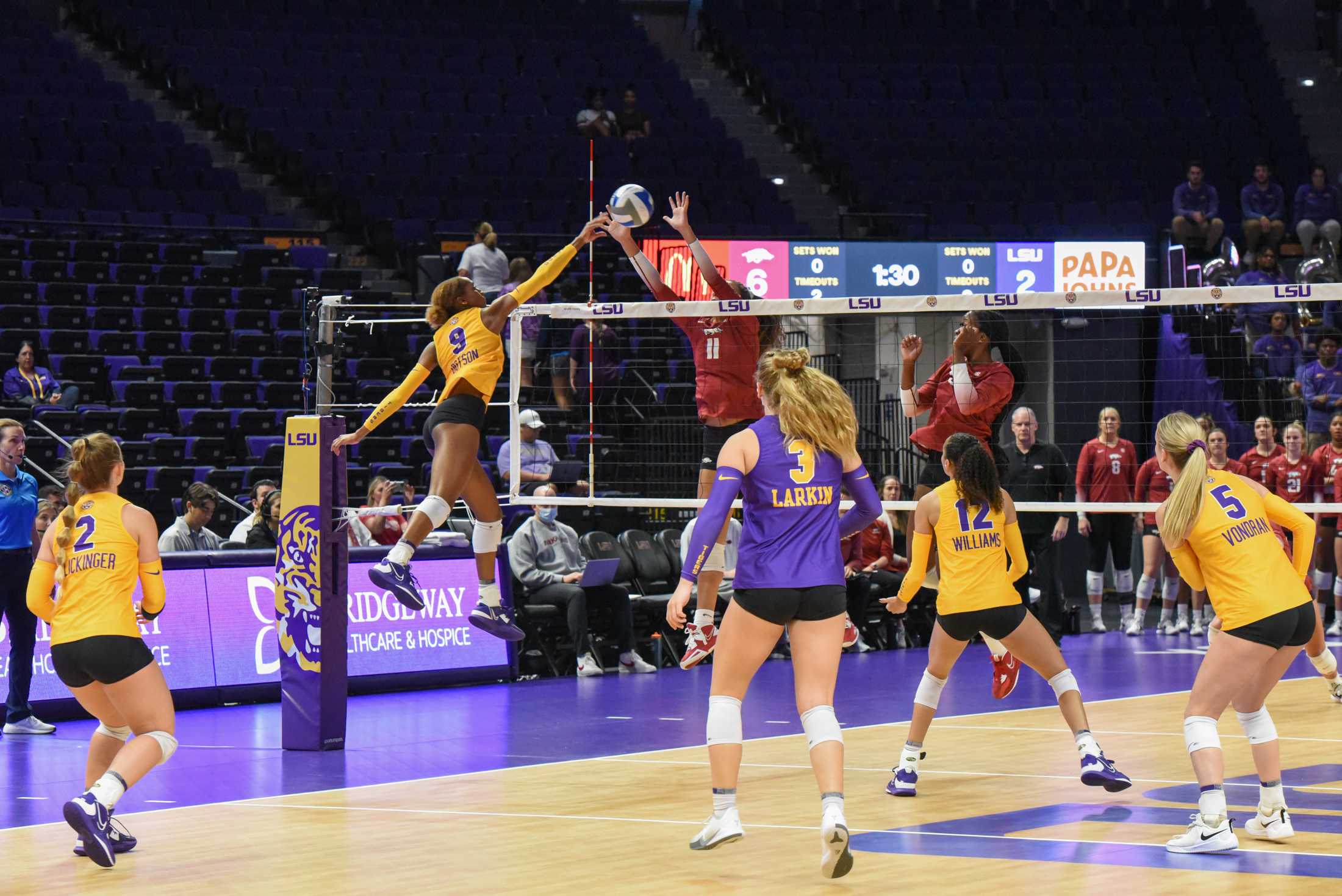 PHOTOS: LSU volleyball defeats Arkansas in SEC opener