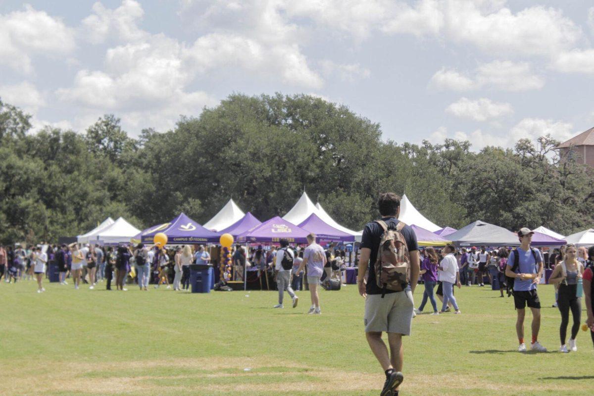 Students and Visitors attend Fall Fest on Friday, Sept. 16, 2022, on the LSU Parade Ground.