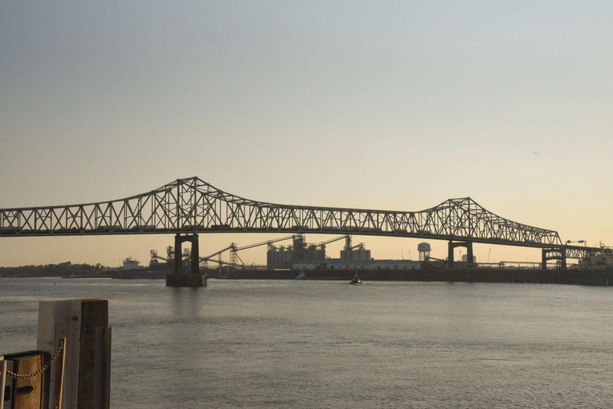 The Mississippi River Bridge sits on Thursday, Sept. 15, 2022 on the Mississippi River in Baton Rouge, La.