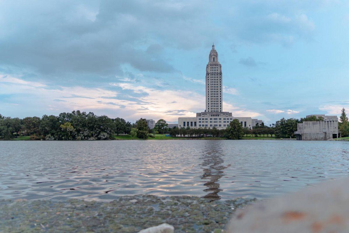 The Sun sets at the Capitol on Friday, Sept. 2, 2022, on North 3rd Street in Baton Rouge, La.