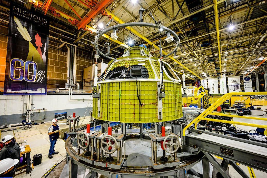 NASA's Orion crew capsule at the Michoud Assembly Center