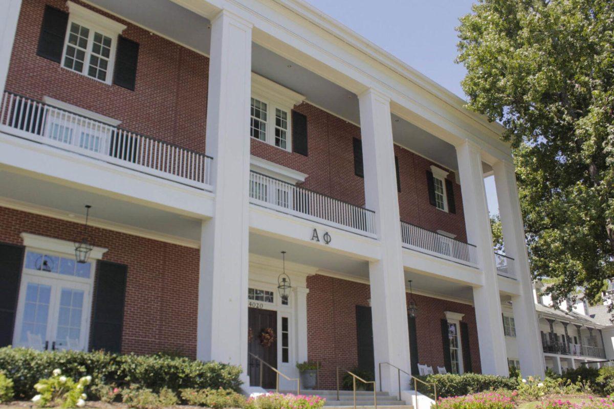 The Alpha Phi sorority house sits on Thursday, Sept. 14, 2022, on W Lakeshore Drive in Baton Rouge, La.