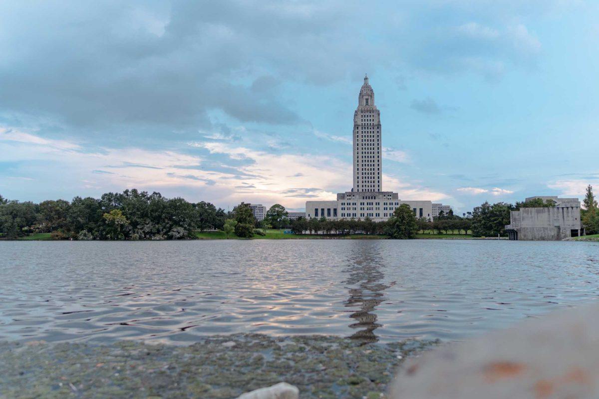 The Sun sets at the Capitol on Friday, Sept. 2, 2022, on North 3rd Street in Baton Rouge, La.