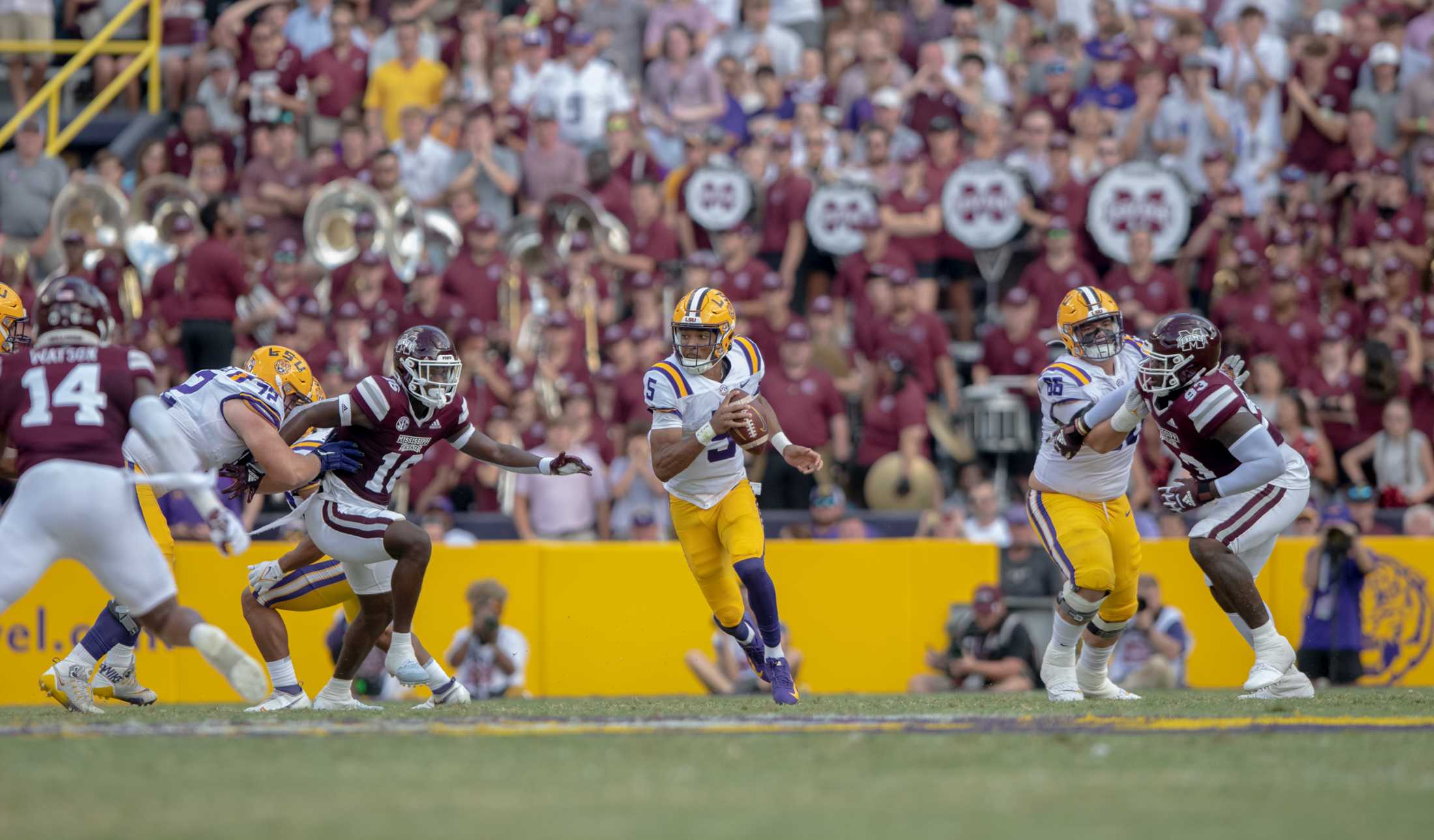 PHOTOS: LSU Football comes back to defeat Mississippi State 31-16