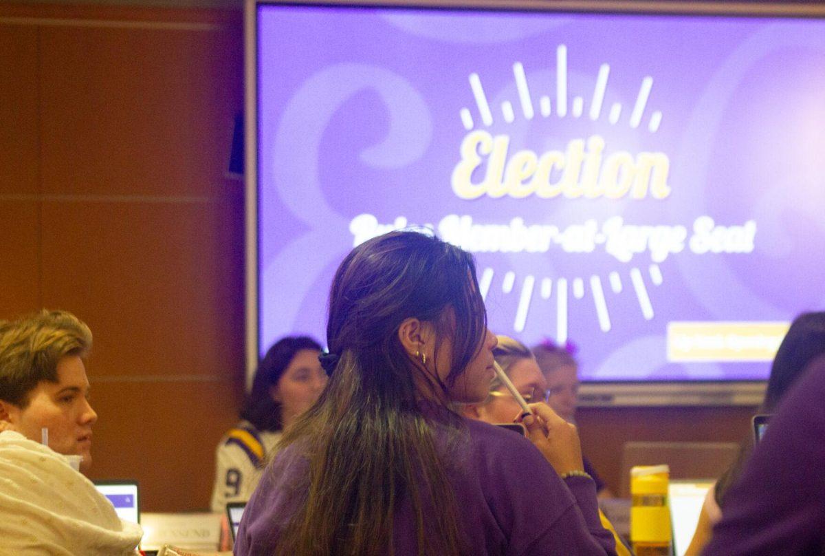 Student Government members nominate candidates for the Member-at-Large Seat on Wednesday, Aug. 31, 2022, in the Student Union in Baton Rouge, La.