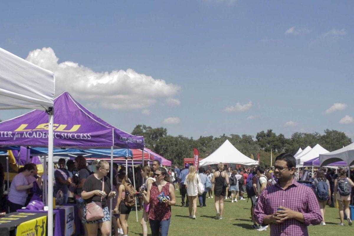 Students and Visitors attend Fall Fest on Friday, Sept. 16, 2022, on the LSU Parade Ground.