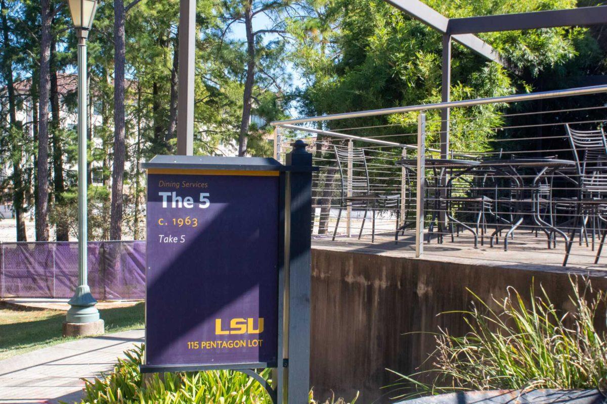 The 5 dining hall sits outside on Thursday, Sept. 29, 2022, at The 5 dining hall on LSU's Campus.