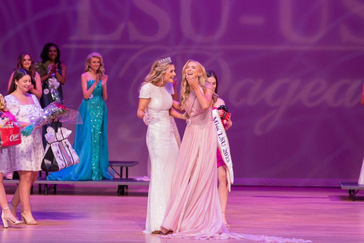 Miss LSU Jillian Elliott is crowned on stage at the Miss LSU Pageant on March 27, 2021.&#160;