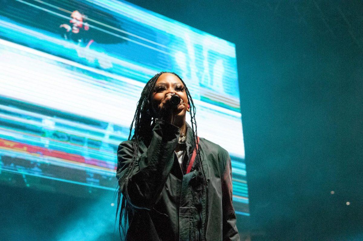 American rapper Rico Nasty performs on Wednesday, Oct. 19, 2022, at LSU's homecoming concert at the PMAC on North Stadium Drive in Baton Rouge, La.