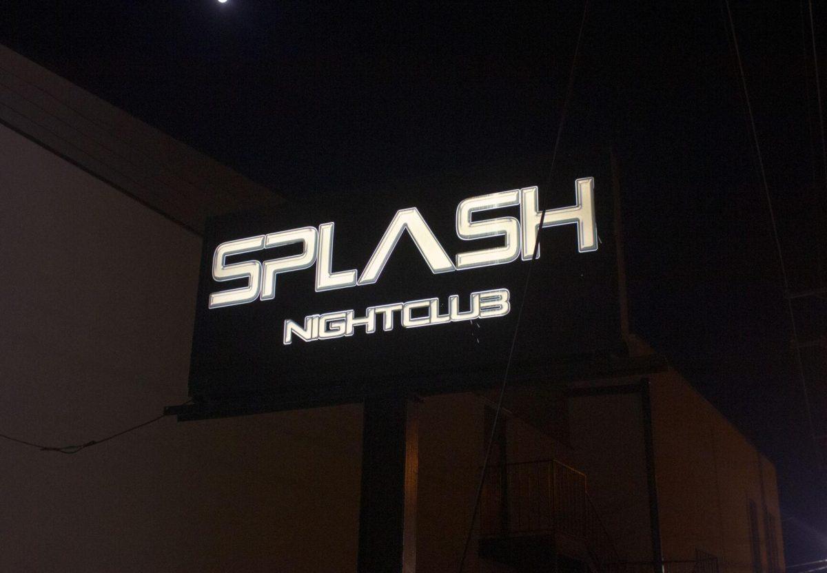 The sign glows in the dark on Saturday, Oct. 8, 2022, at Splash Nightclub on Highland Road in Baton Rouge, La.