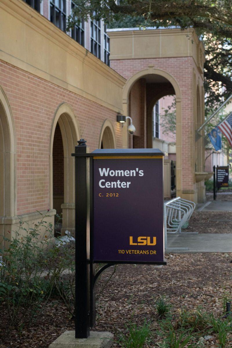 The sign for the Women&#8217;s Center stands on Tuesday, Oct. 4, 2022, on Veterans Drive in Baton Rouge, La.