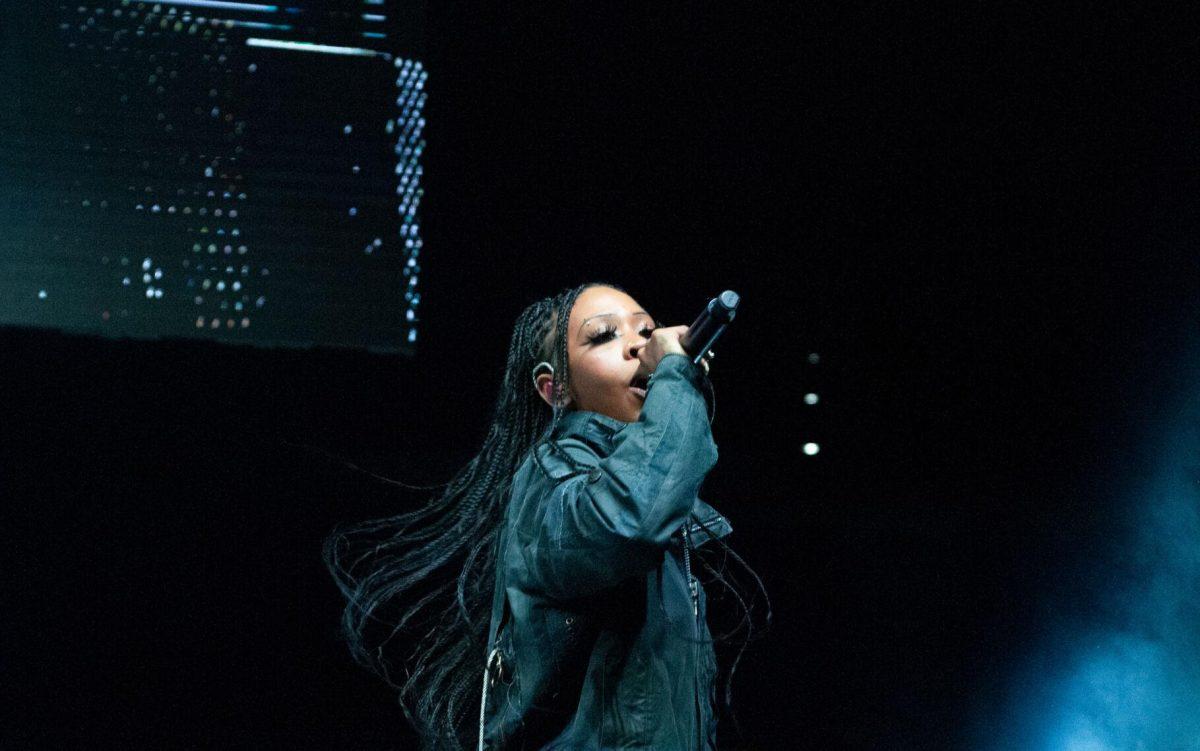 American rapper Rico Nasty performs on Wednesday, Oct. 19, 2022, at LSU's homecoming concert at the PMAC on North Stadium Drive in Baton Rouge, La.