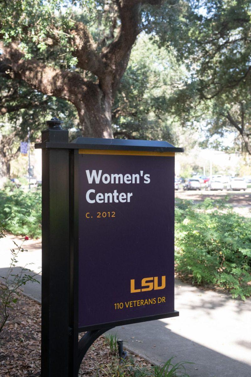 The sign for the Women&#8217;s Center stands on Tuesday, Oct. 4, 2022, on Veterans Drive in Baton Rouge, La.