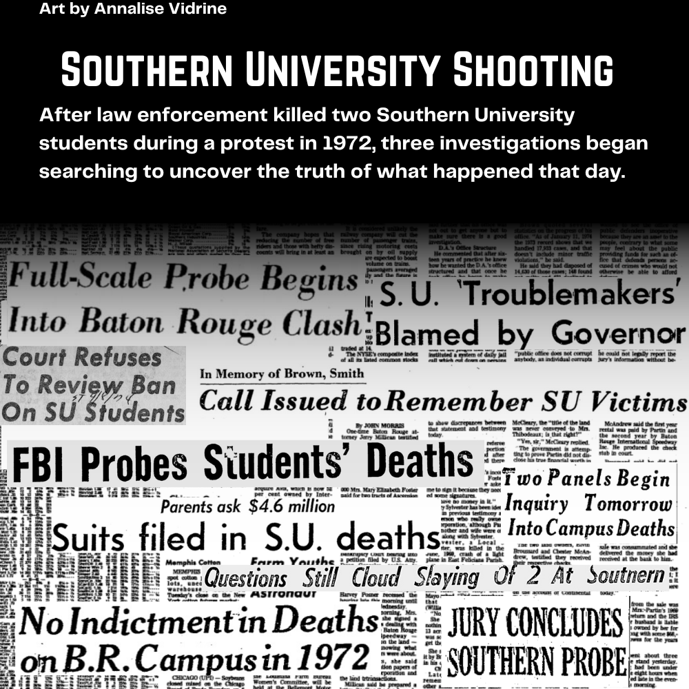 Without an eyewitness, investigation into 1972 Southern University protest shooting turned to polygraphs, diagrams