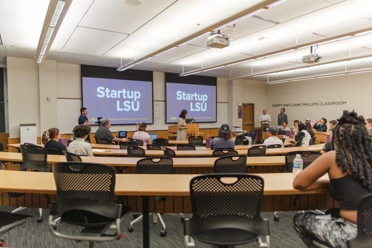 Professor Fahimeh Abbasi opens Startup LSU on Friday, Nov. 11, 2022, inside the Business Education Complex on South Quad Drive in Baton Rouge, La.