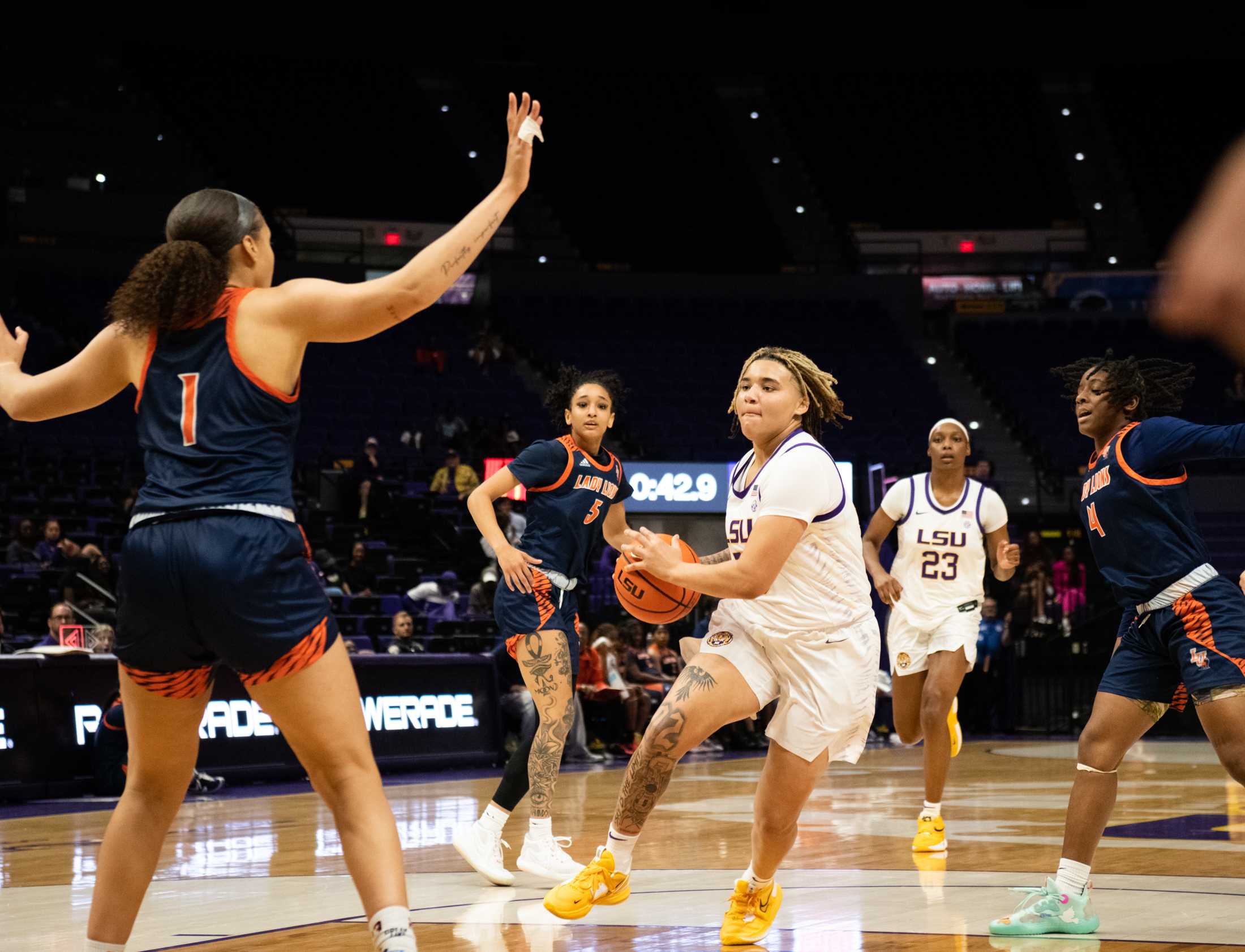 PHOTOS: Women's basketball wins 121-46 over Langston University