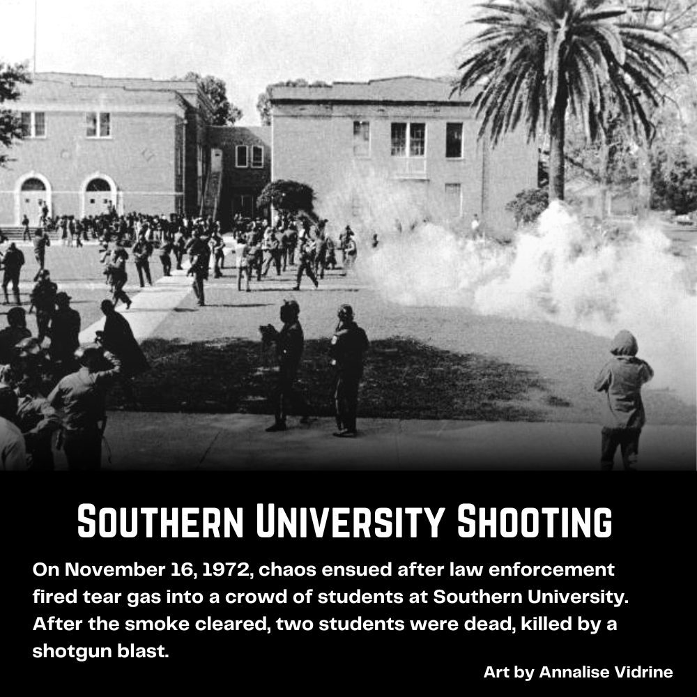 Fifty years ago, gas clouds cleared and two lay dead at Southern University. A sister wondered, &#8216;Why? Why?&#8217;